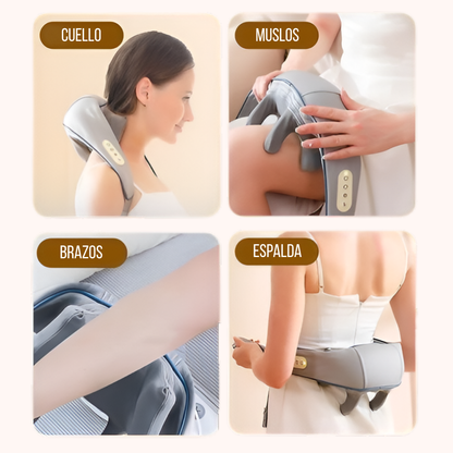 RelaxPro™ - Masajeador de Cuello inalámbrico con calor integrado